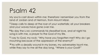 Psalm 42 Devotion