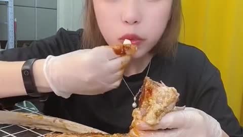 ASMR Mukbang Show, Delicious Eating show by cute girl #shorts #Asmr (5)