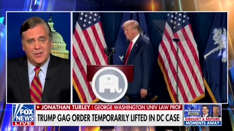 'The Order Is Unconstitutional': Turley Reacts To Stay On Trump Gag Order
