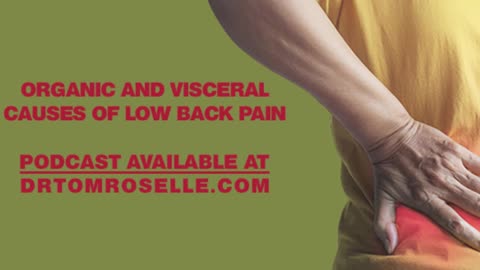 Organic and Visceral Causes of Low Back Pain