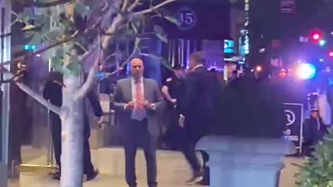 Trump sighted at Trump Tower NYC 9th Aug