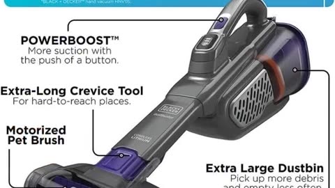 BLACK+DECKER Furbuster Handheld Cordless Vacuum Cleaner