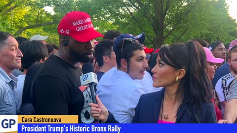 Ridiculous Line at Trump Bronx Rally!
