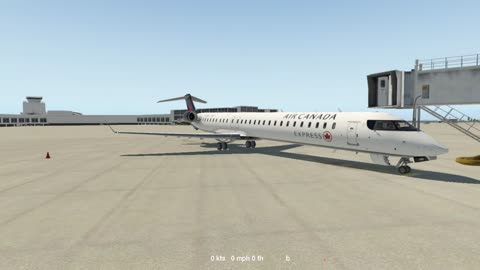 the Bombardier CRJ-1000 - Xplane 11 - Canada to Amerika with ATC