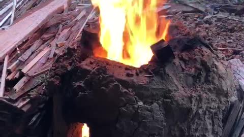 土窯 Fire 🔥 using the earth