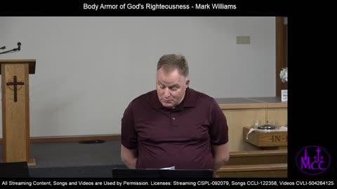 Body Armor of God's Righteousness - Mark Williams