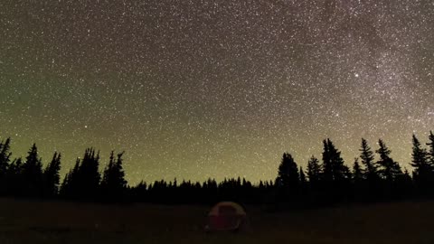 Stars shining at night time lapse video