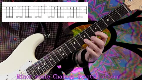 Minor scale Chained 3 note pattern