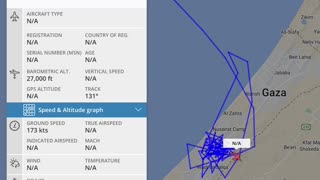 Military drone flight over Gaza, 23rd December 2023