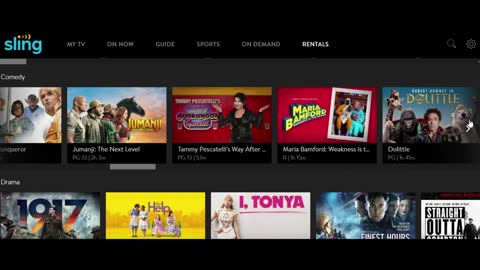 Sling TV On Demand Streaming Preview