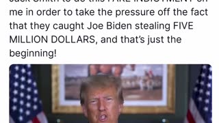 CROOKED JOE BIDEN pressed deranged Jack Smith to do this FAKE INDICTMENT