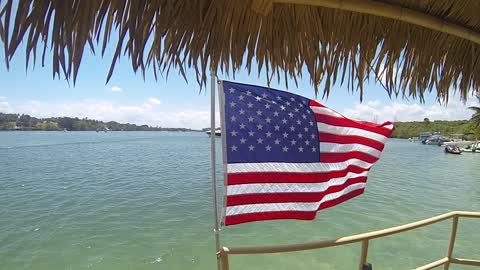Boat Tiki Cruise sand bar river Jupiter / WPB Florida