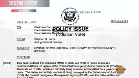 💥PEADs: Presidential Emergency Action Documents