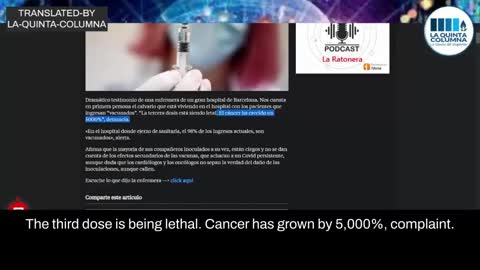 A 5000% increase in "CANCER DEATHS" after the c0vid experimental injection (laquintacolumna)