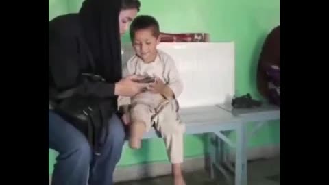 See | Afghan child's happy dance after receiving an artificial leg