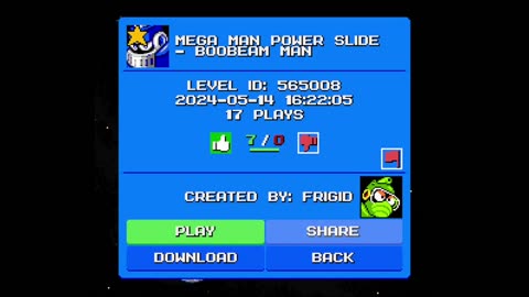 Mega Man Maker Level Highlight: "Mega Man Power Slide - Boobeam Man" by Frigid