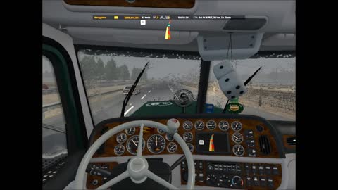 Raindrops on my windshield, teardrops on my steeringwheel - Peterbilt 389