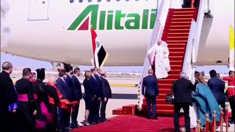 Pope Francis has arrived in Baghdad, marking the first ever papal visit to Iraq