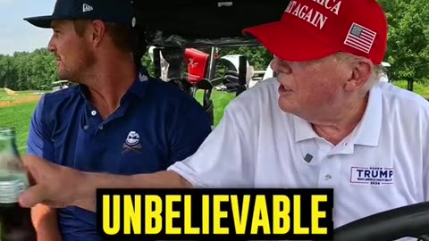 President Trump on the golf course