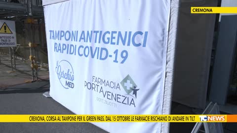 Cremona, corsa al tampone per il green pass. Dal 15 ottobre le farmacie rischiano di andare in tilt