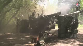 💥 Artillerymen of Sever Group of Forces obliterate AFU fortifications