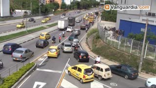 Trancón por la Autopista a Bucaramanga empeoraría y duraría todo el día