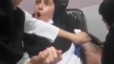 Funny Girl Reaction on COVID Vaccine Injection - Injection Fear
