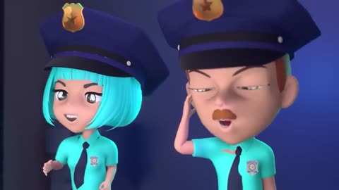 Tickle PoliceGirl 👮‍♂️🚓🚨 | + More Best Kids Songs & Nursery Rhymes by Lights Kids 3D"