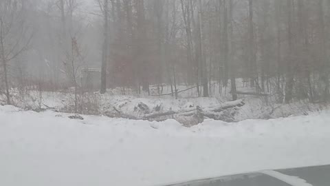 Driving in a snow storm in northern MinneSNOWDA