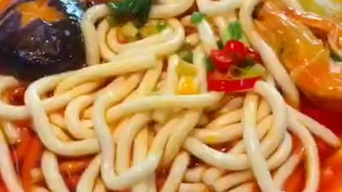 Noodles with Prawns Cooking ASMR