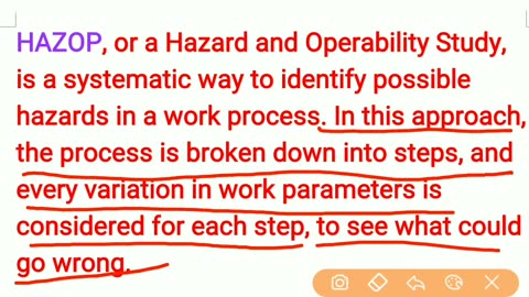 hazop study in hindi _ process of hazop _ hazard Operability Study _ what is hazop #safetyvideo