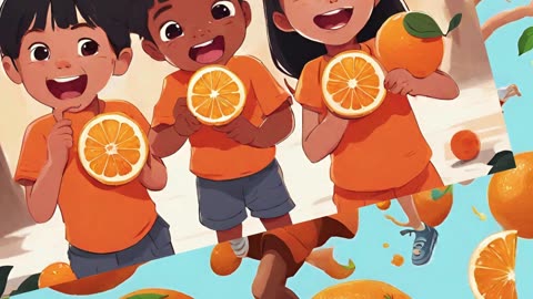 "Orange Symphony: A Rhythmic Ode to Citrus Health! 🍊🎵"