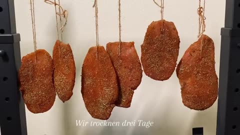 How to make the best chicken breast jerky meat with spices