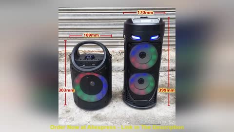 ❄️ 30W Portable Bluetooth Speaker Wireless Column Big Power Stereo Subwoofer Bass Party Speakers