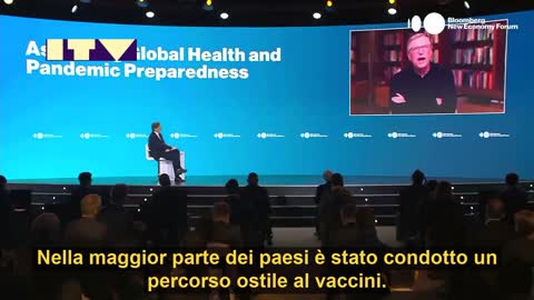 QUESTA NON È SOLO LA CHIARA AMMISSIONE CHE IL PROGETTO È FALLITO MA ANCHE CHE LA MAGGIORANZA SCHIACCIANTE DEL MONDO NON SI È VACCINATA E NON LO FARÀ!!! Parla BILL GATES.