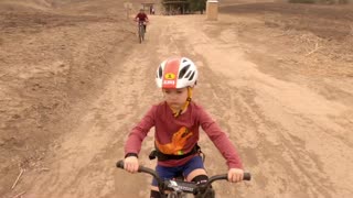 Teaching my kid to mountain bike
