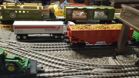 O Guage Lionel train layout 4x8 part 3