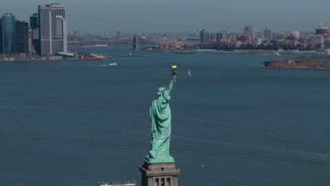 Statue of Liberty and NYC Skyline