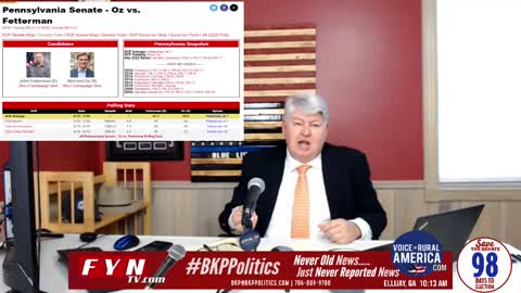 BKP talks about the PA election polls, Fetterman vs Oz for PA Senate