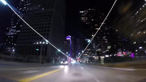 Traffic night street free stock video.