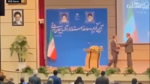 Iranian regional mayor is slapped in the face during inauguration