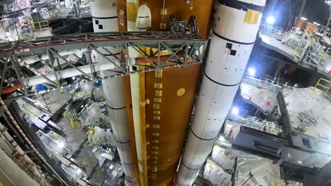 NASA Artemis I Umbilical Release and Retract Test