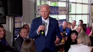 Biden jokes about age, reassures voters in Michigan
