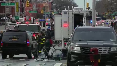 Brooklyn subway shooting: 16 injured, suspect at-large