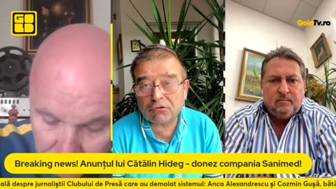Breaking News GOLD FM! Cătălin Hideg donează compania SANIMED Guvernului României