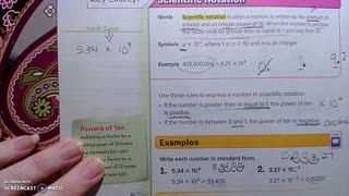 Gr 8 - Ch 1 - Lesson 6 - PART 1 - Scientific Notation