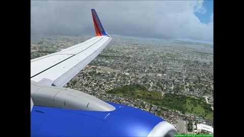 Landing in San Diego, CA.