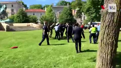 Erdogan's Security Staff Clash With Protesters in D.C.