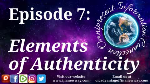 Episode 7- Elements of Authenticity
