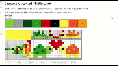 Nonograms - Turtle Love